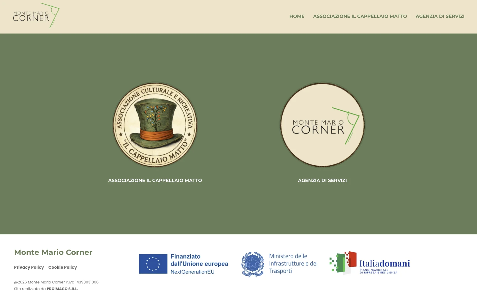 Sviluppo Portale Web Hub Multiservizi – Monte Mario Corner
