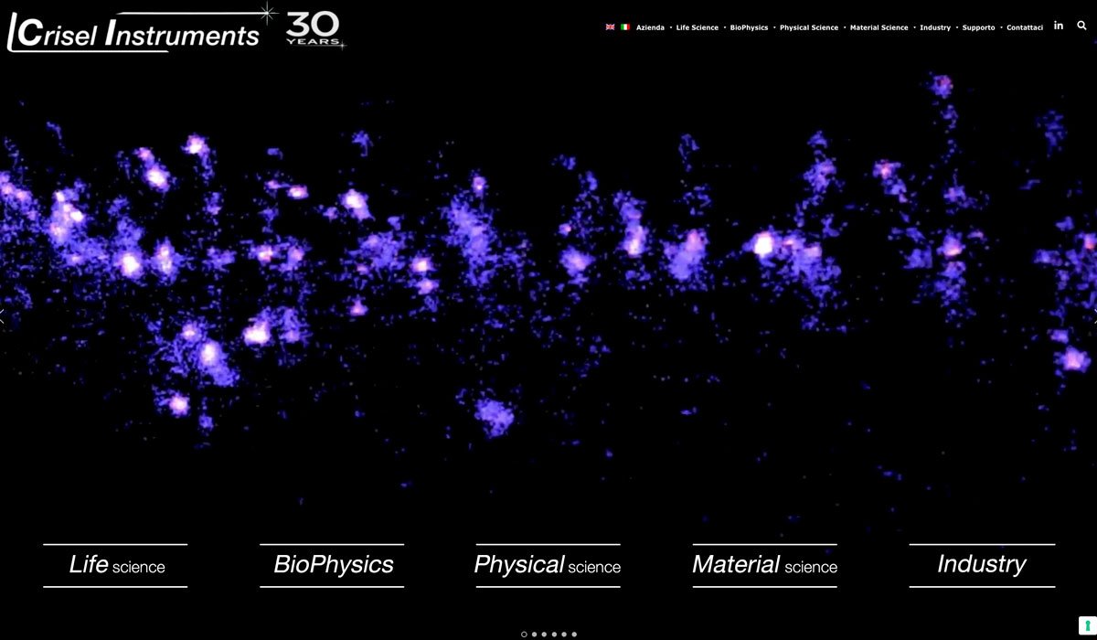 Progettazione Sito Web Professionale Crisel Instruments - Studio Proimago Esempio di progettazione sito web professionale e brand identity per il settore scientifico realizzata da Proimago