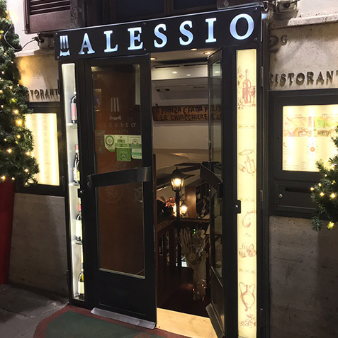 Progettazione grafica insegna Ristorante Alessio