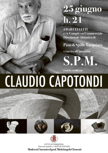 Locandina Incontro scultore Claudio Capotondi