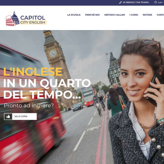 Realizzazione sito web Capitol City English