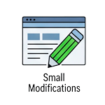 Piccole-Modifiche-Incluse I nostri piani di assistenza includono la possibilità di effettuare piccole modifice al sito.