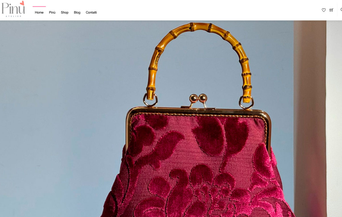 Realizzazione sito e-commerce Pinù Atelier