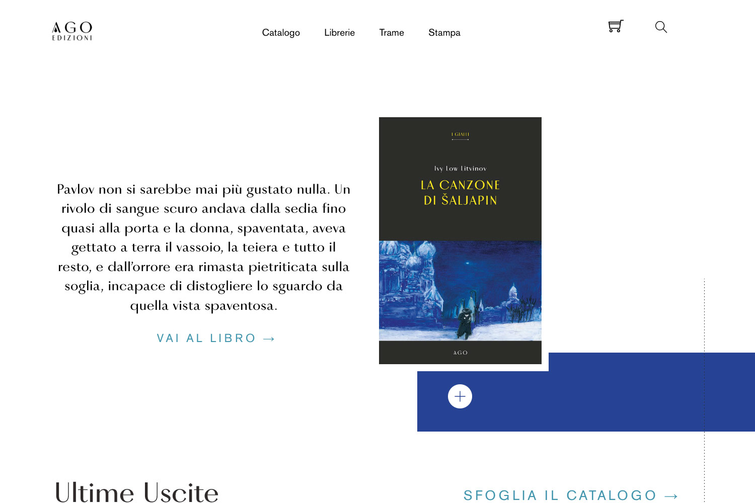 Sviluppo sito e-commerce per AGO Edizioni