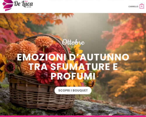 Restyling sito e-commerce e strategia digitale per De Luca Fiori