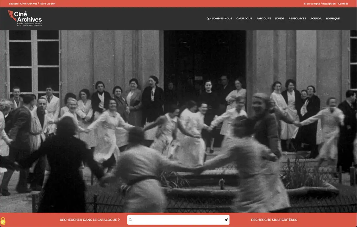Web Design per il sito internazionale Cine Archives